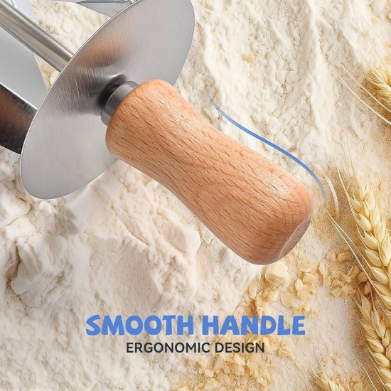Stainless Steel Rolling Croissant Cutter